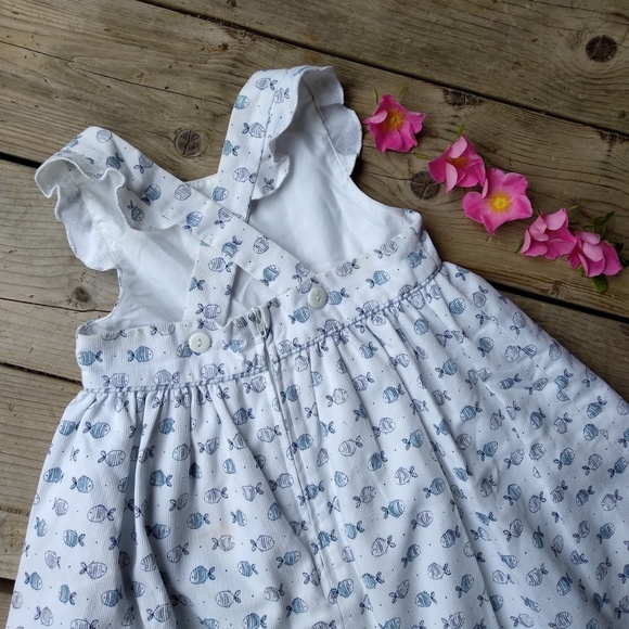 Florence Eiseman | 3T Fish Motif Cross Back Apron Dress - Picture 5 of 11